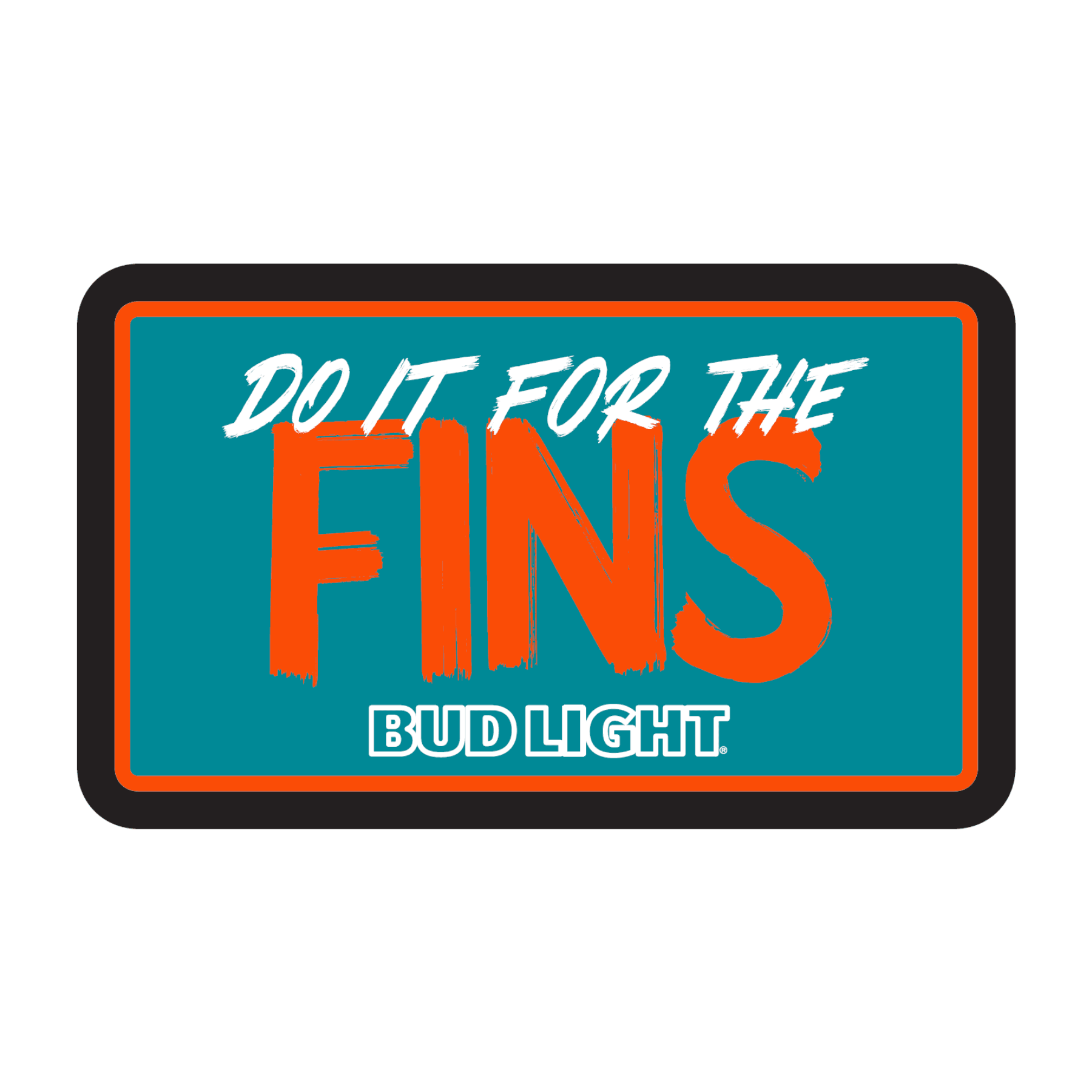 Miami Dolphins 4 x 18 Team Boulevard Metal Sign