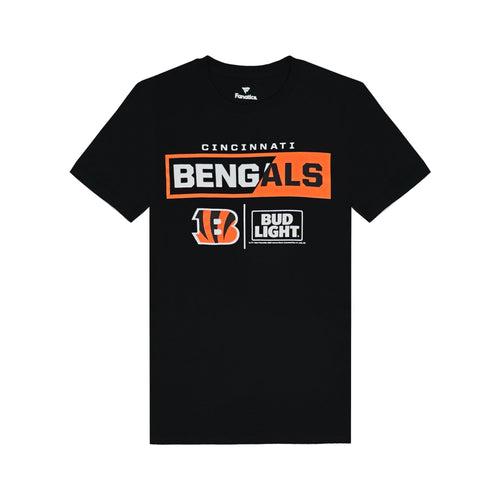 Men's Fanatics Branded Black Cincinnati Bengals NFL x Bud Light T-Shirt