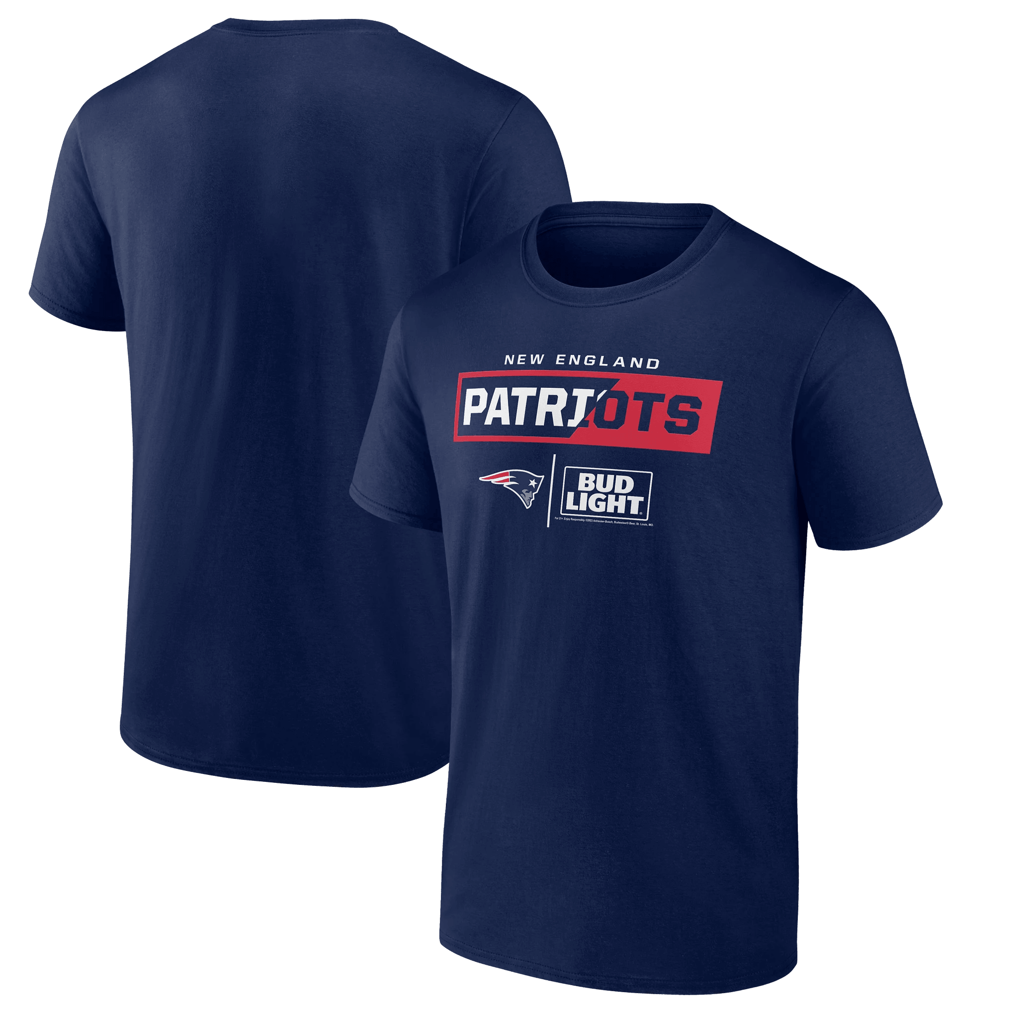 Bud Light New England Patriots Team T Shirt 2XL