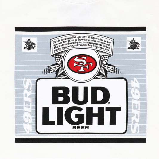 Bud Light Mitchell & Ness San Francisco crewneck close up