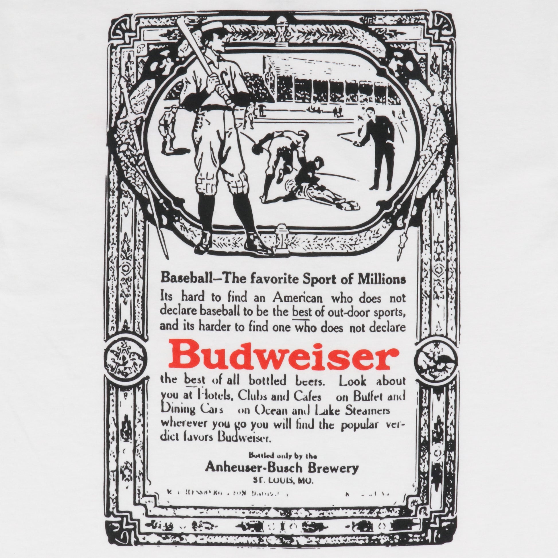 Budweiser Vintage Baseball Card T-Shirt