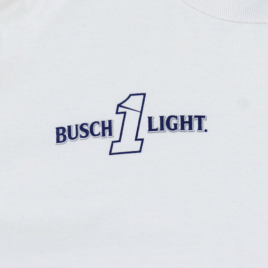 Close up of right chest Busch Light 1 Logo