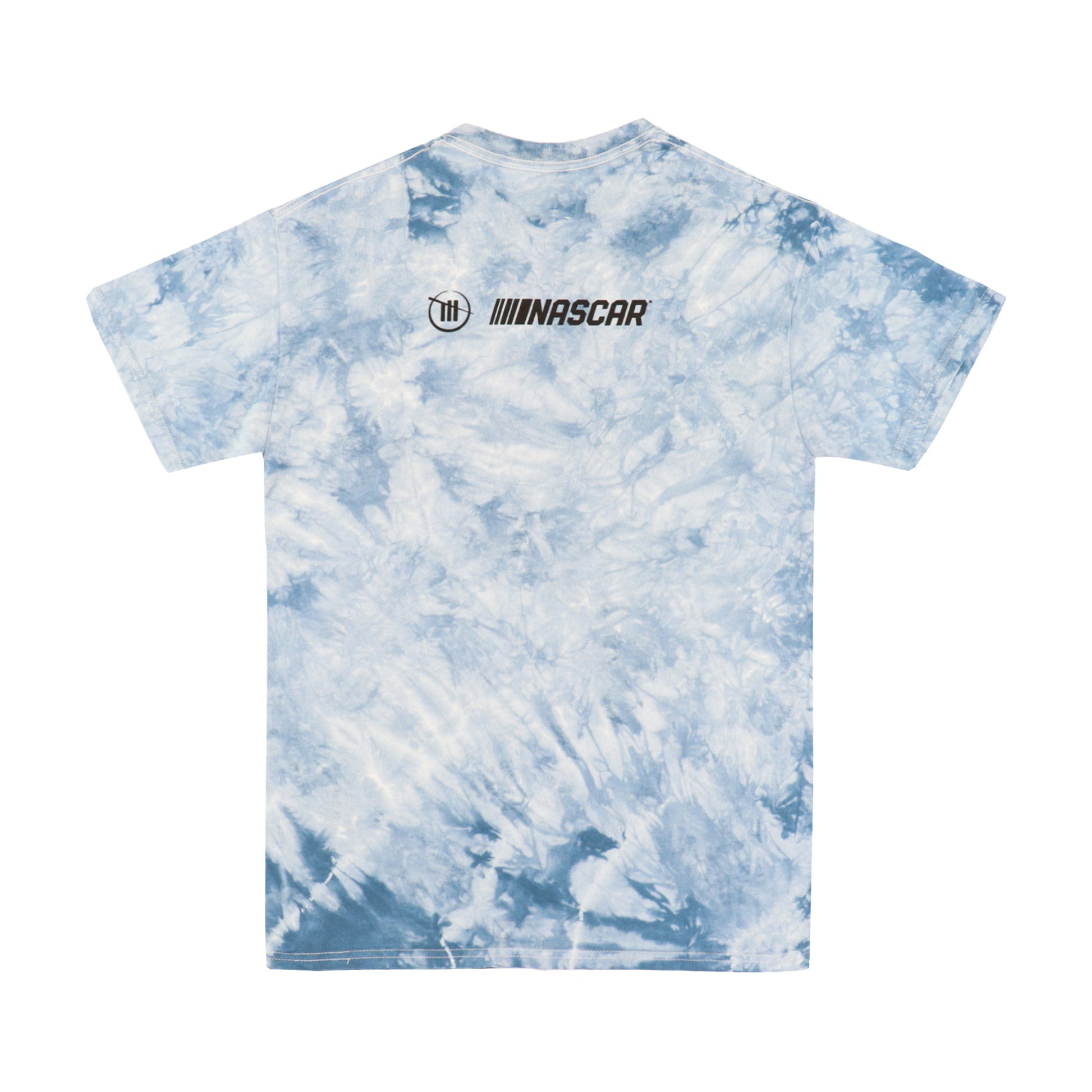 Back view of Busch Light racing tie-dye t-shirt