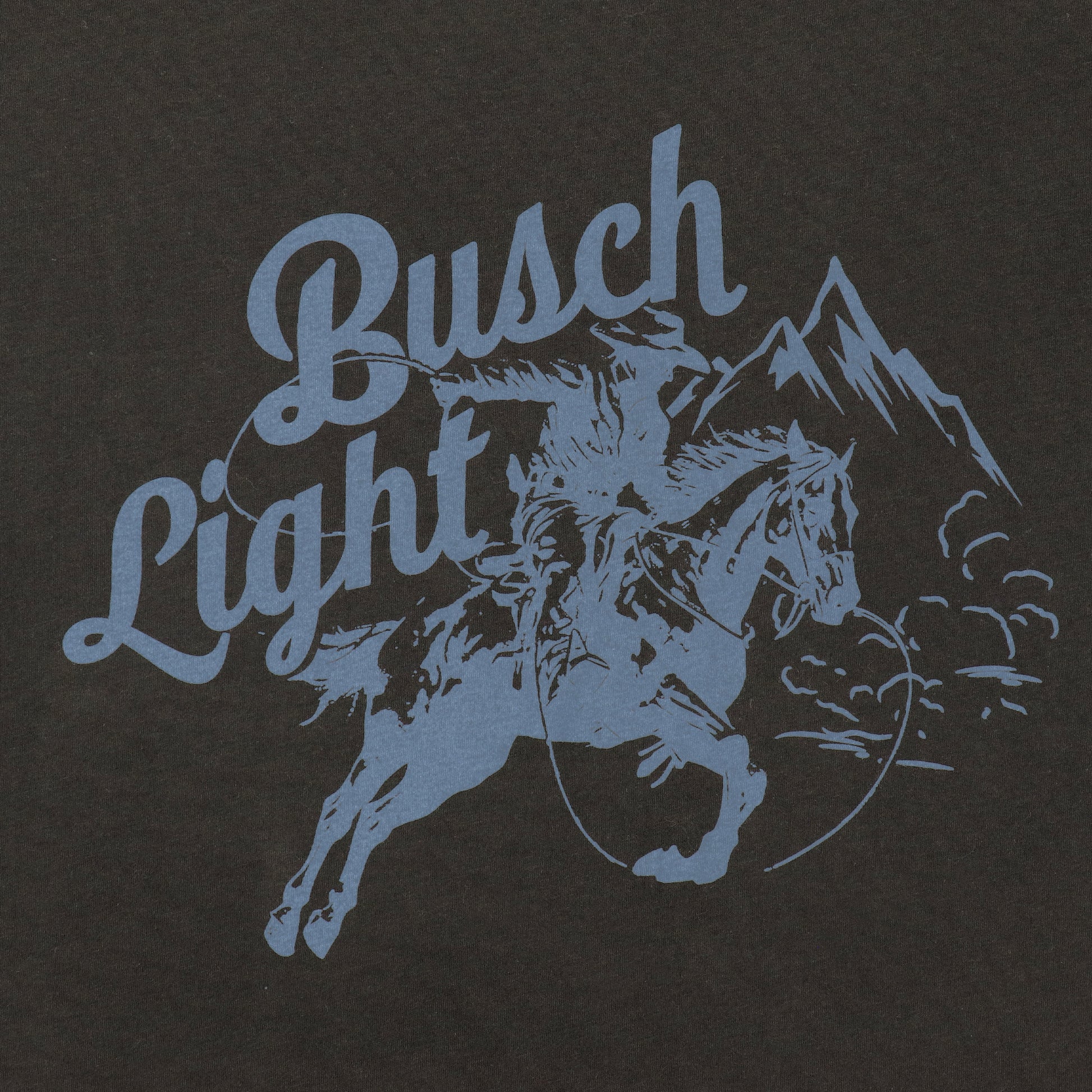 Close-up of Busch Light Rodeo Rider T-Shirt