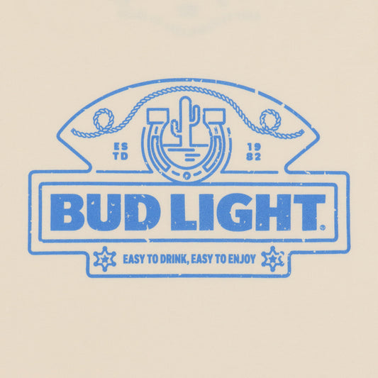 Close up of front design on Bud Light Tank