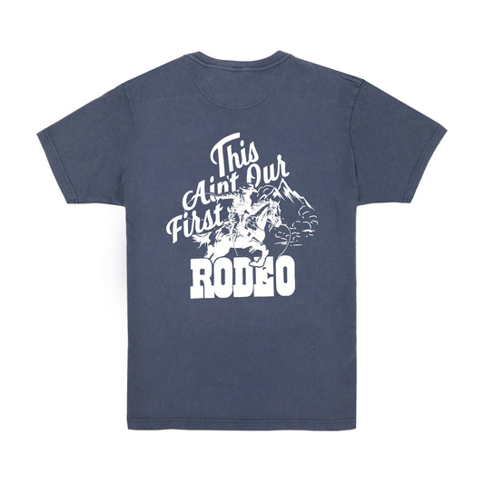 Back of Busch light "Ain't Our First Rodeo T-Shirt"