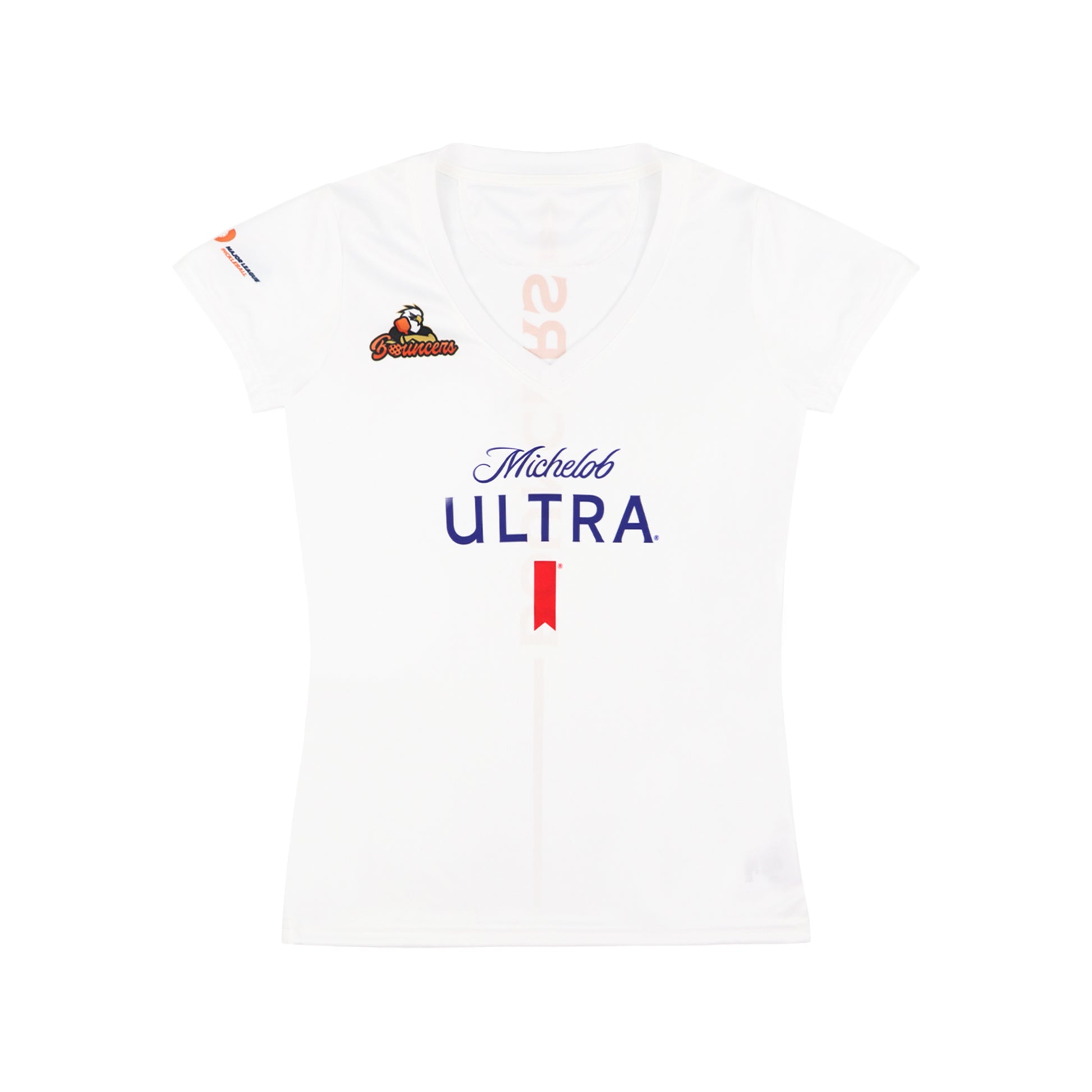 Front view of Michelob ULTRA Atlanta Bouncers Women's Pickleball jersey