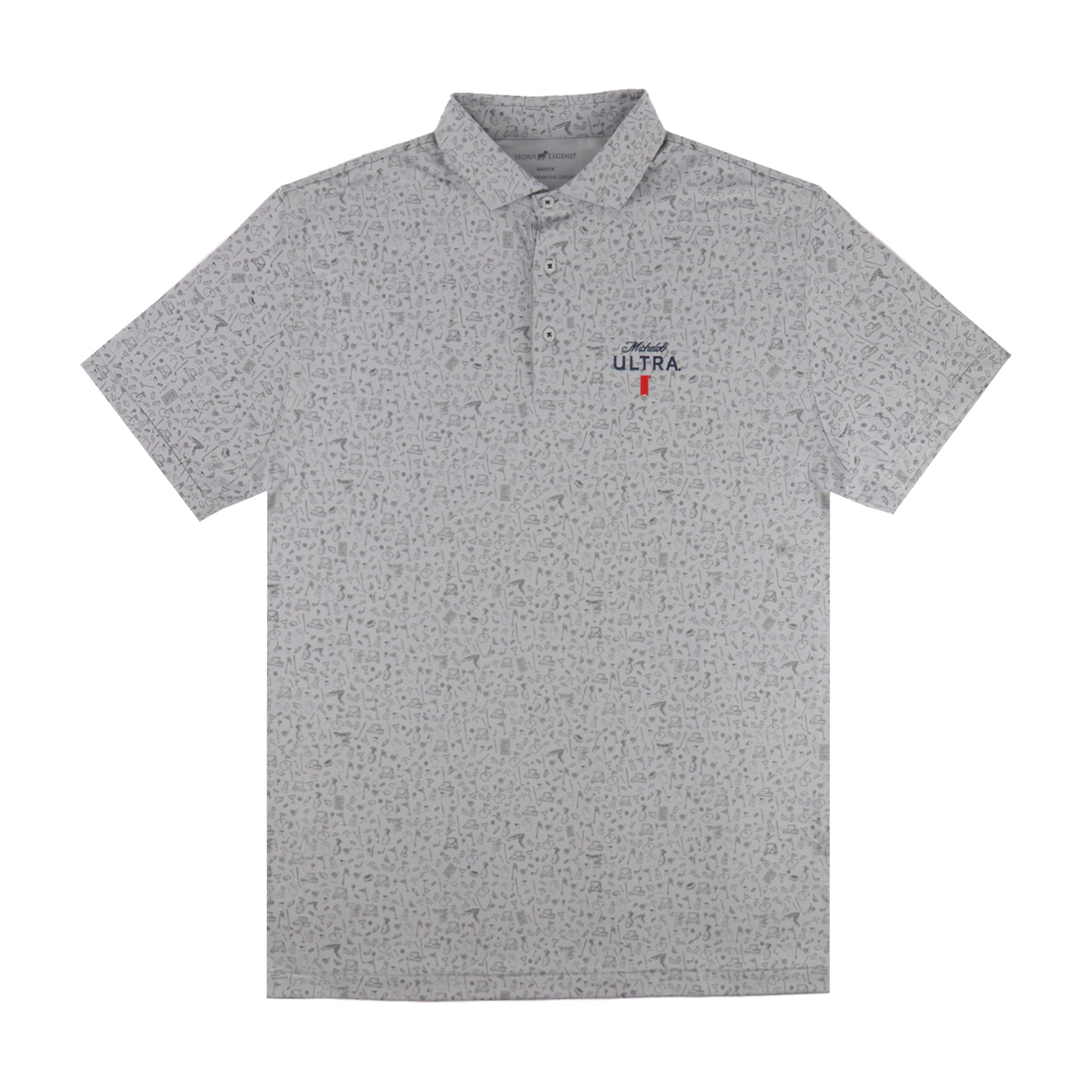 Front view of Michelob ULTRA Tonal Golf Polo