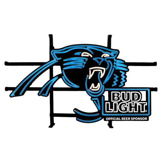 Bud Light Carolina Panthers NFL LED Sign - White Unlit