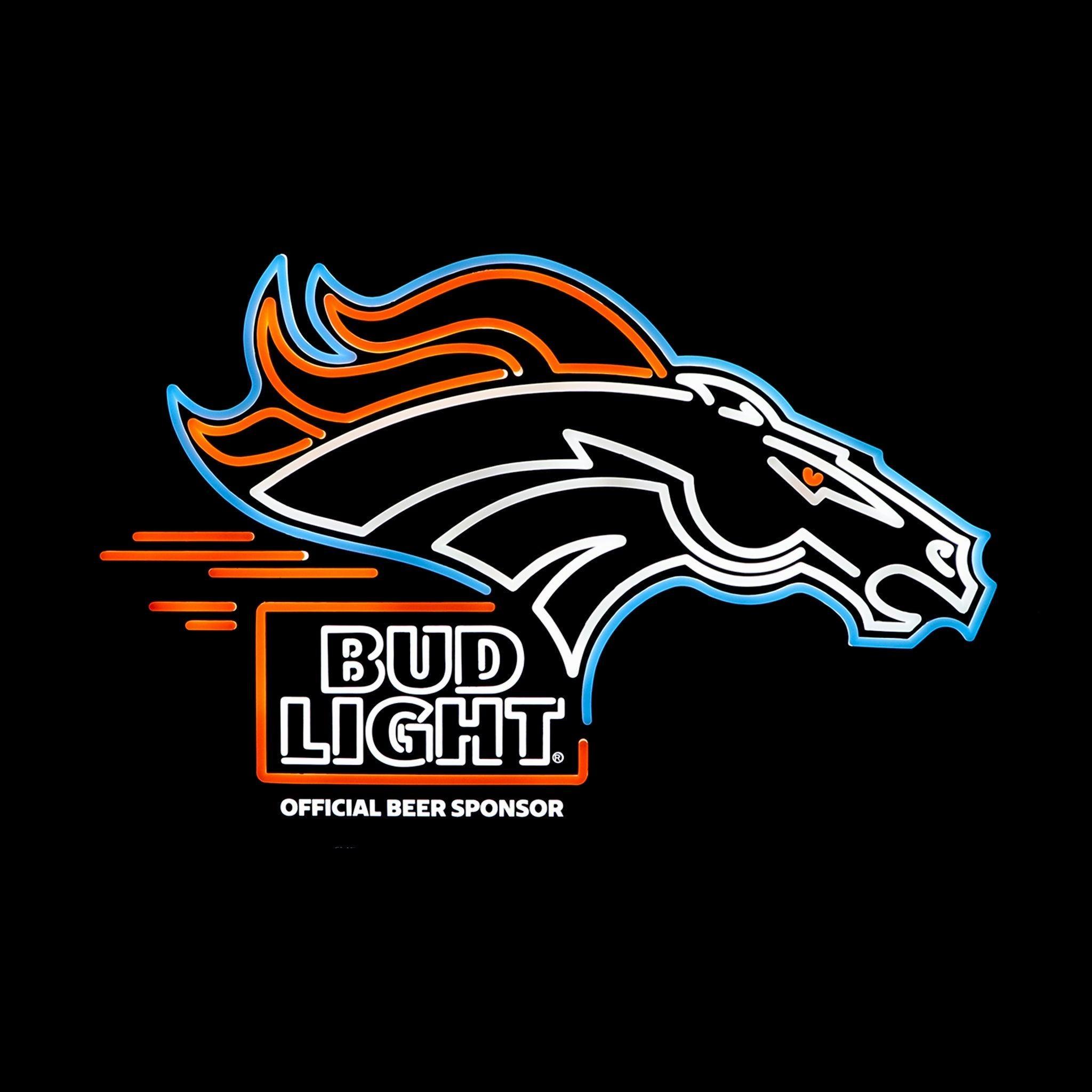 Bud Light Denver Broncos Nfl Led Sign